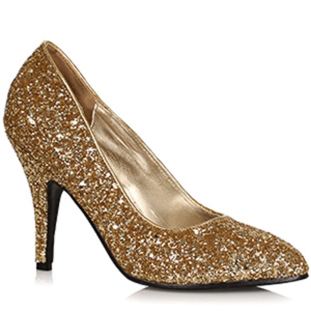 ELLIE SHOES BRAND NEW & BOXED 4" TOTALLY GLITTERED PUMP Sz 7 8 9 10